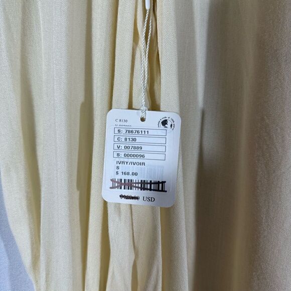 FREE PEOPLE VIENNA CROCHET TRIM MINI DRESS IN IVORY NWT XS TP, SP TP - Picture 6 of 7